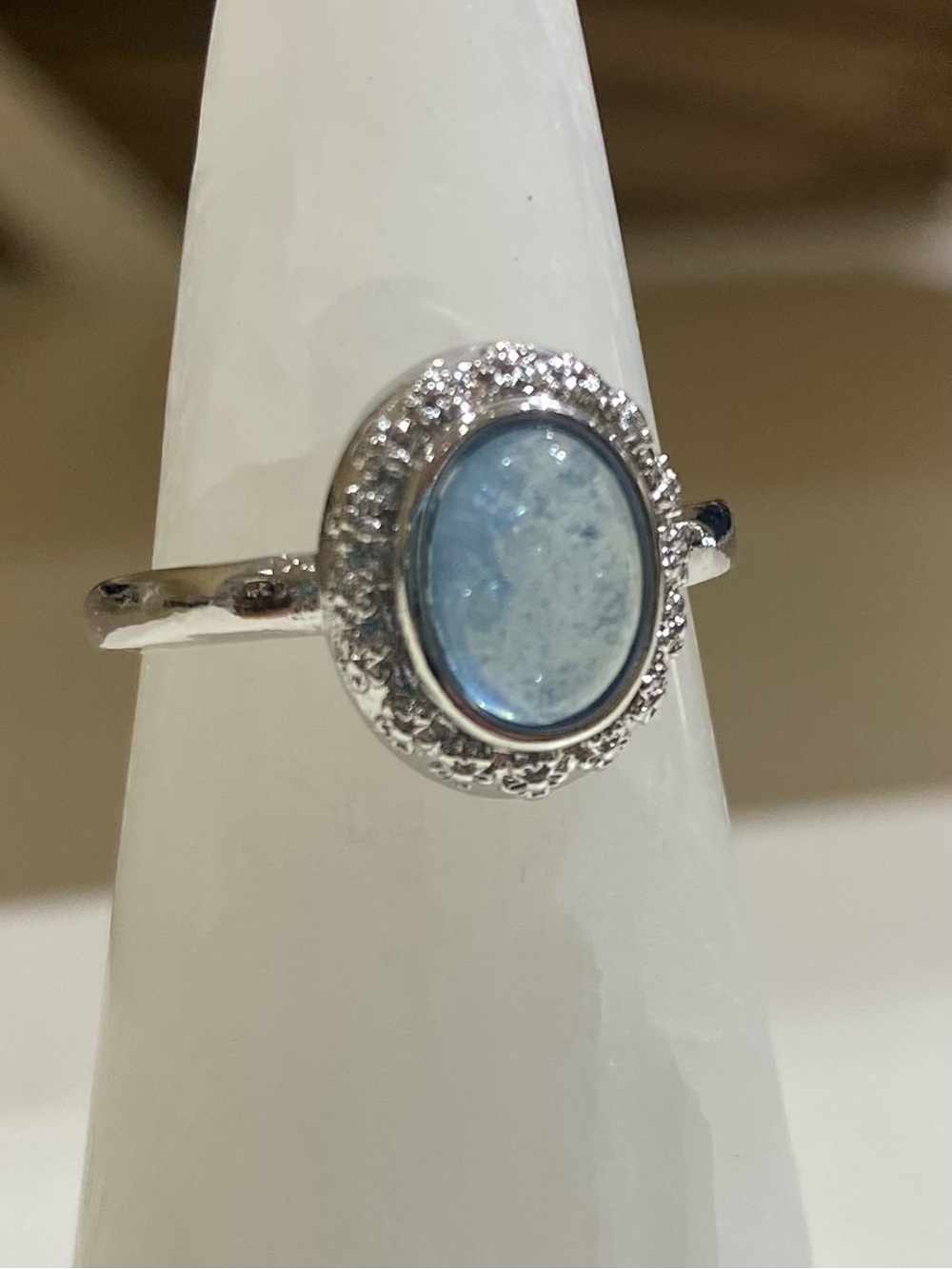Aquamarine Adjustable Ring